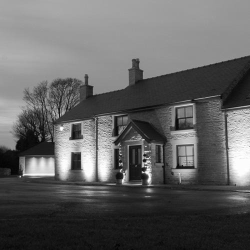 Brook House, a former country pub converted and extended into a family home in Heskin, Lancashire